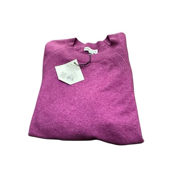 Ava & Viv 2X Crewneck Purple XXL Pullover Sweater Classic Winter Fall NWT NEW - Picture 4 of 7